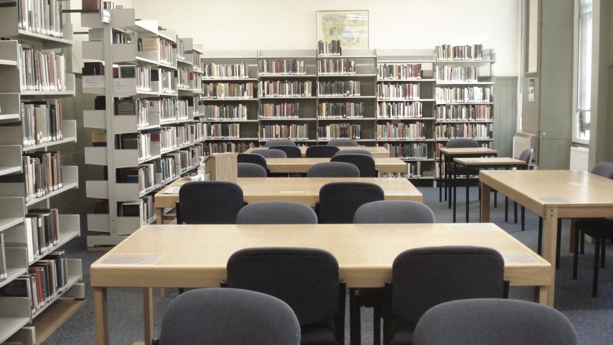 Picture of library study space