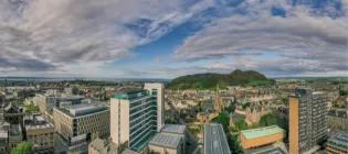 aerial photo of central campus