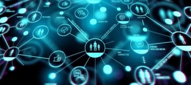 Picture of data icons and links between them
